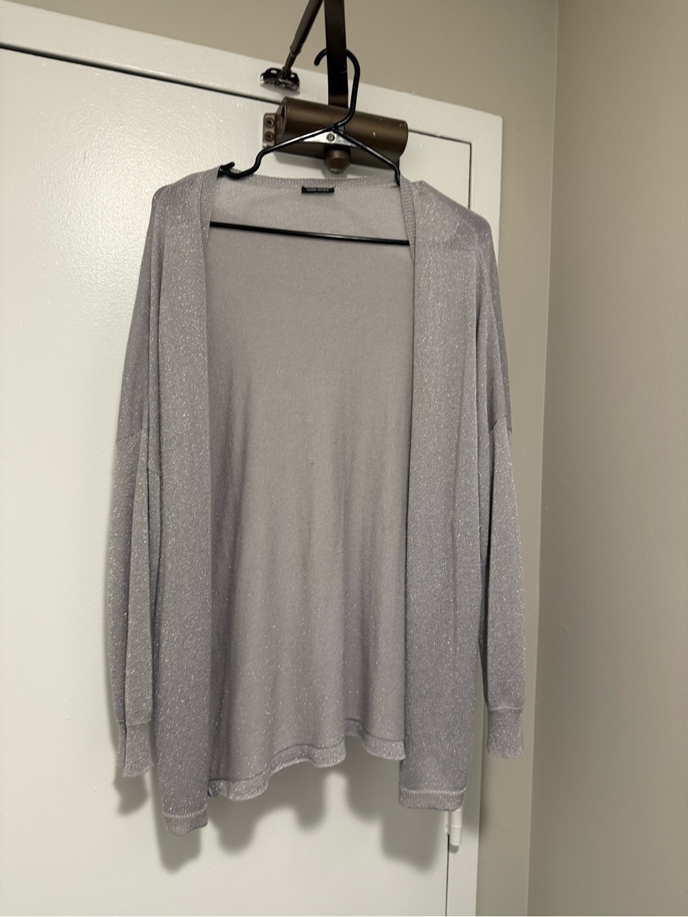 Gerry Weber Silver-Gray Open Cardigan with Subtle Shimmer